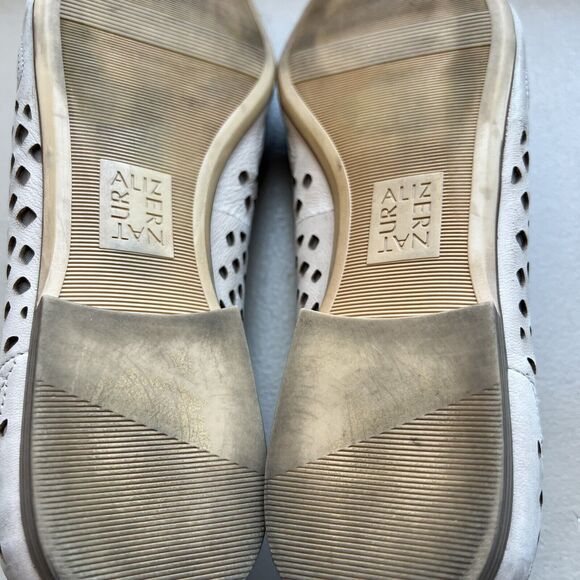 Naturalizer Eve Nude Taupe Leather Slip On Loafer Flat Shoes Dye Cut Women's‎ 10 - Picture 13 of 16